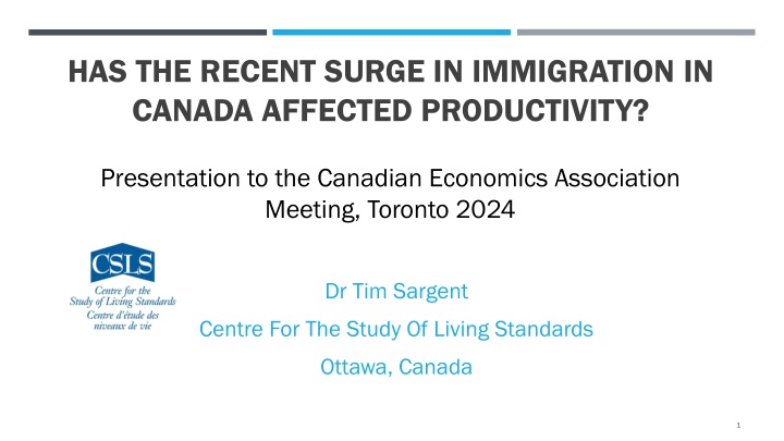 has the recent surge in immigration in canada n.w