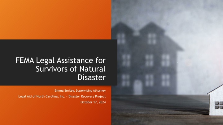 FEMA Legal Assistance for Natural Disaster Survivors