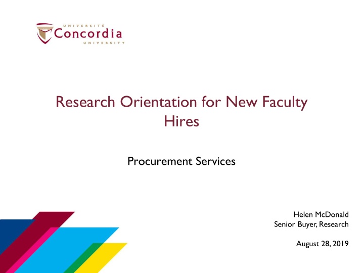 research orientation for new faculty hires n.w