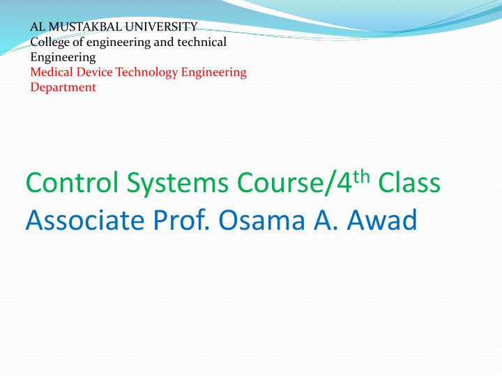 al mustakbal university college of engineering n.w