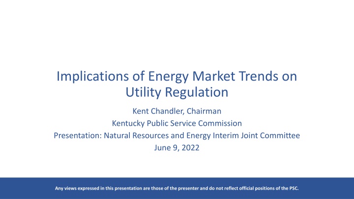 implications of energy market trends on utility n.w
