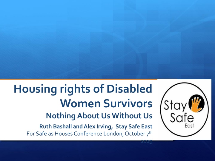 housing rights of disabled women survivors n.w