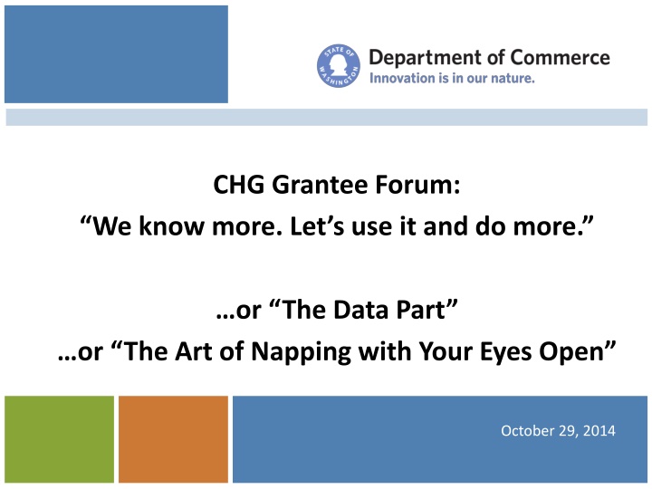chg grantee forum n.w