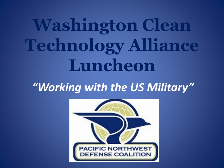 washington clean technology alliance luncheon n.w