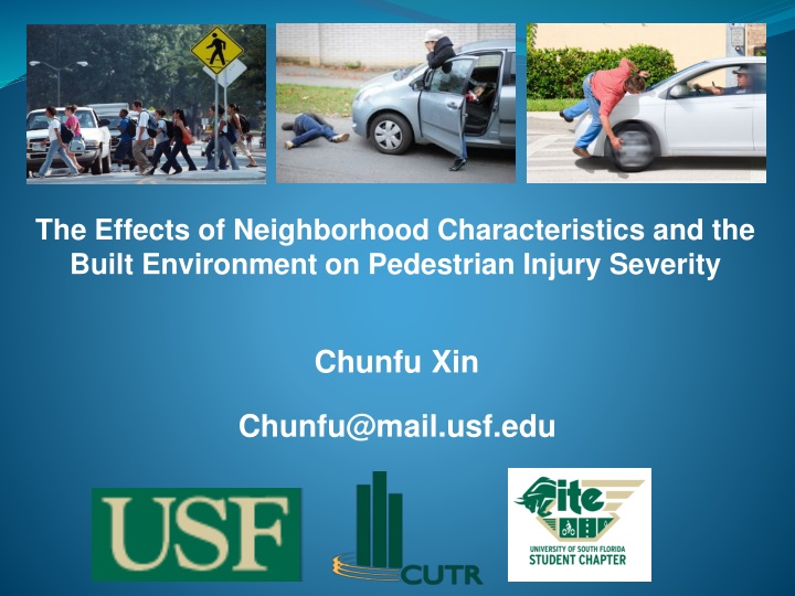 Neighborhood Characteristics & Pedestrian Injury Severity: Analysis & Findings