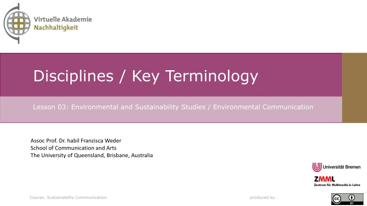 disciplines key terminology n.w