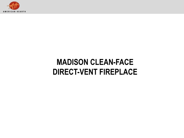 madison clean face direct vent fireplace n.w