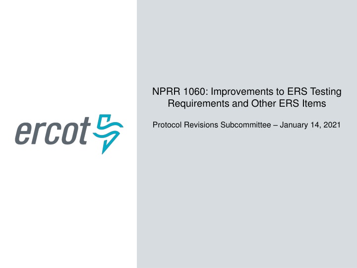 nprr 1060 improvements to ers testing n.w