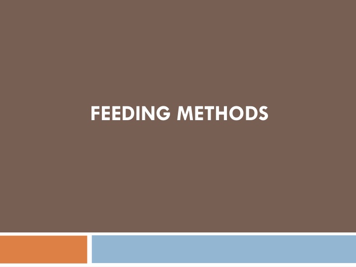 feeding methods n.w