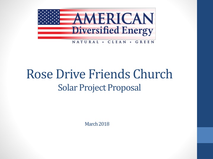 rose drive friends church solar project proposal n.w