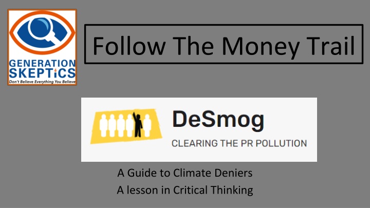 follow the money trail n.w