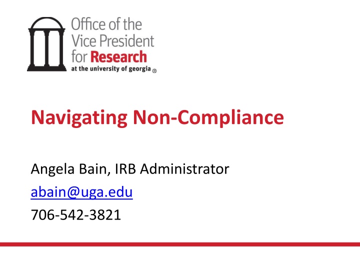 navigating non compliance n.w