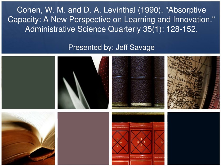 cohen w m and d a levinthal 1990 absorptive n.w