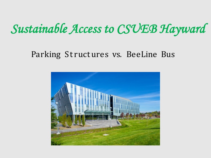 sustainable access to sustainable access to csueb n.w