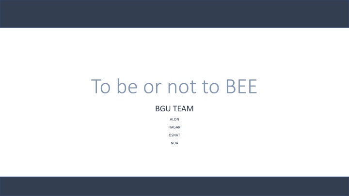 to be or not to bee n.w