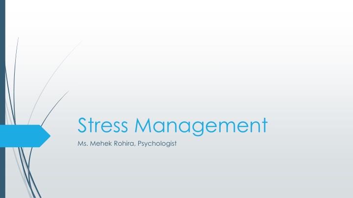 stress management ms mehek rohira psychologist n.w