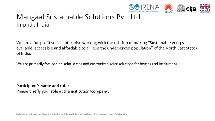 mangaal sustainable solutions pvt ltd imphal india n.w
