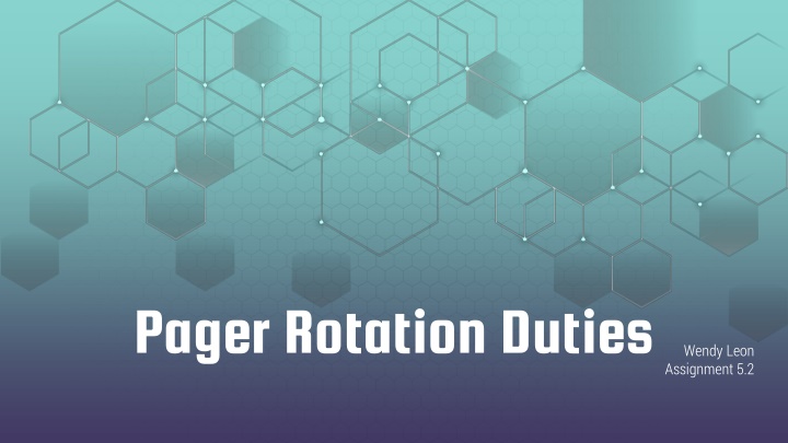 pager rotation duties n.w