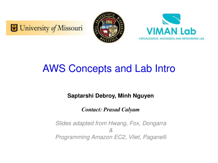 aws concepts and lab intro n.w