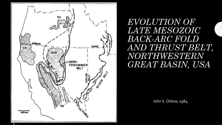 evolution of late mesozoic back arc fold n.w