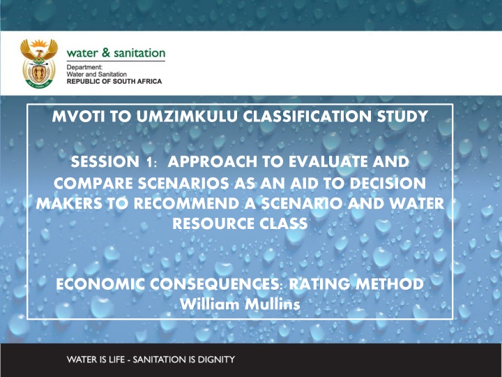 mvoti to umzimkulu classification study n.w
