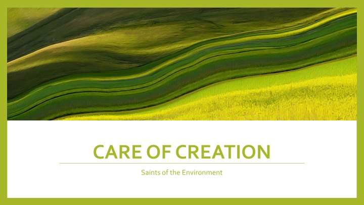 care of creation n.w
