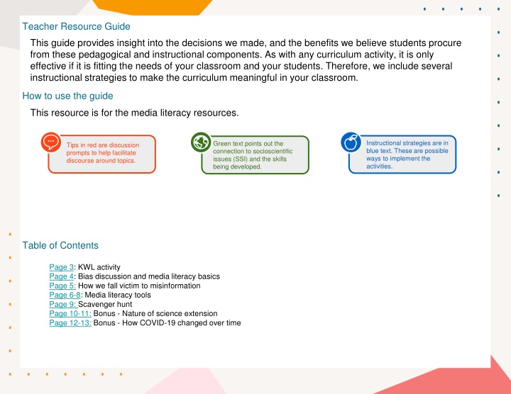 teacher resource guide n.w