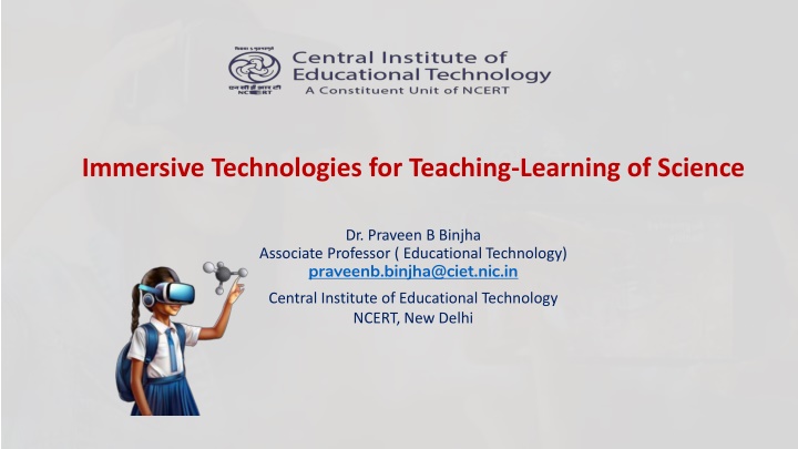 immersive technologies for teaching learning n.w