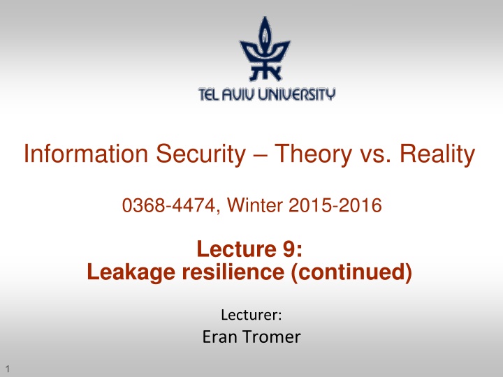information security theory vs reality n.w
