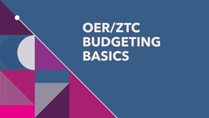 oer ztc budgeting basics n.w