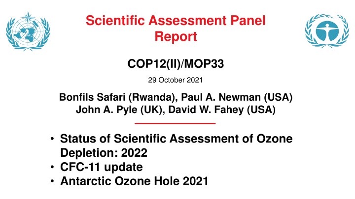 scientific assessment panel report n.w