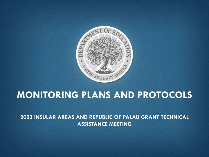 monitoring plans and protocols n.w