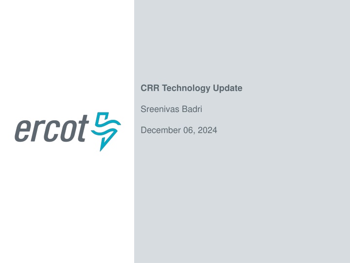 crr technology update n.w