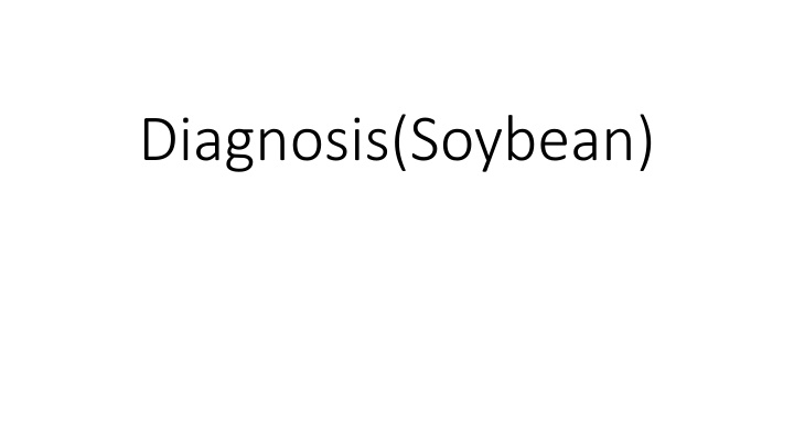diagnosis soybean n.w