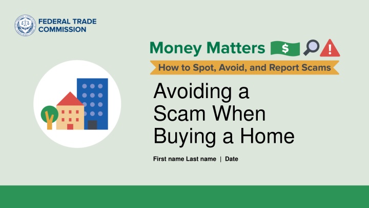 avoiding a scam when buying a home n.w