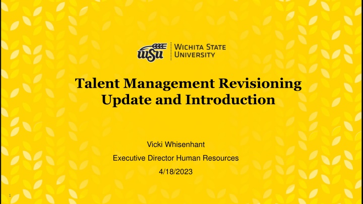 talent management revisioning update n.w