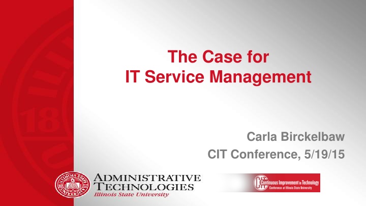 the case for it service management n.w