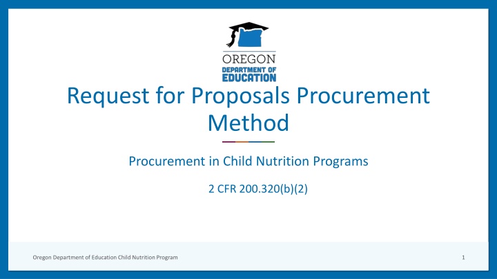 request for proposals procurement method n.w