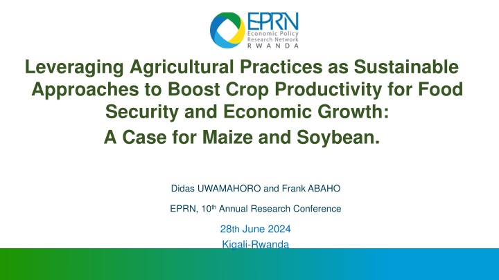 Boosting Maize and Soybean Productivity for Sustainable Growth