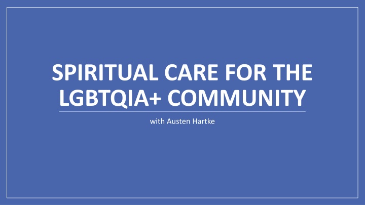 spiritual care for the lgbtqia community n.w