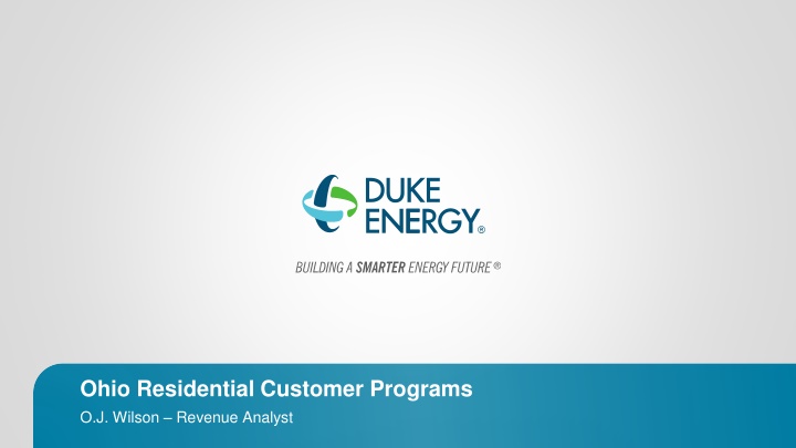 ohio residential customer programs o j wilson n.w