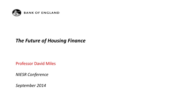 the future of housing finance n.w