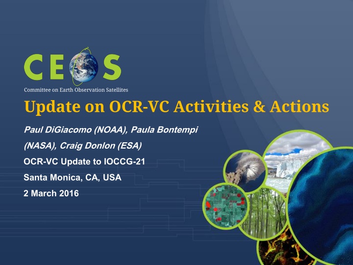 committee on earth observation satellites n.w