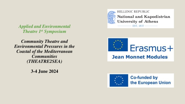 applied and environmental theatre 1 st symposium n.w