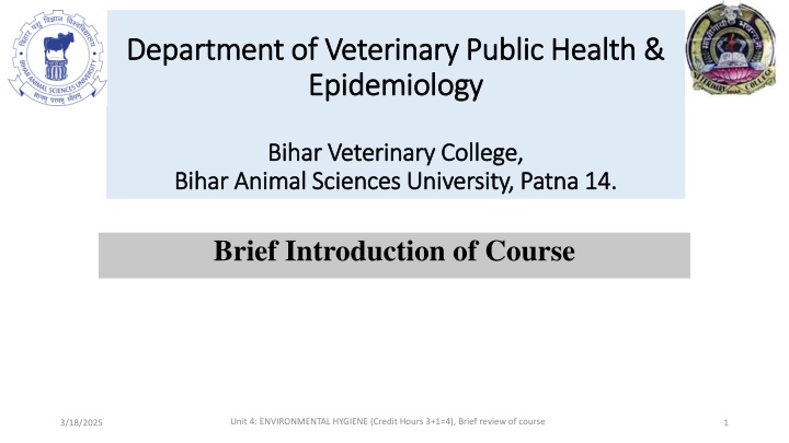 Environmental Hygiene and Pollution Management in Veterinary Practice