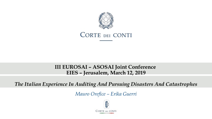 iii eurosai asosai joint conference eies n.w