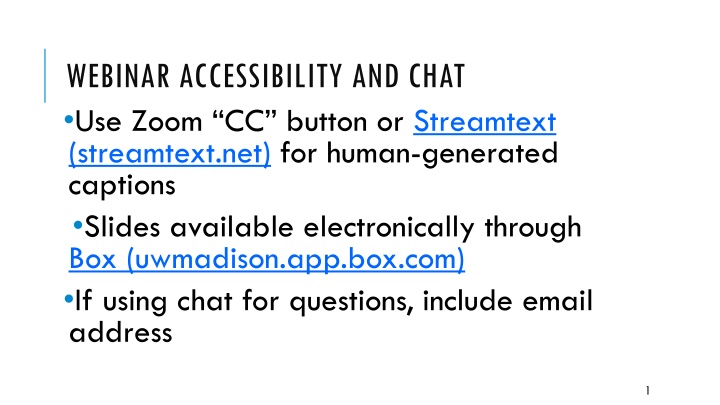webinar accessibility and chat use zoom cc button n.w