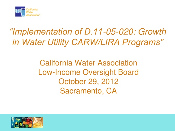 implementation of d 11 05 020 growth in water n.w
