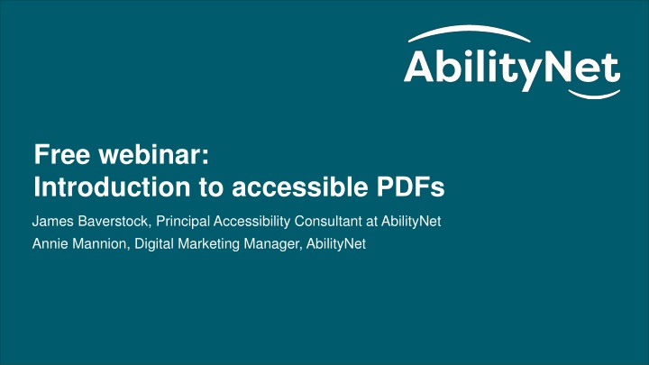 introduction to accessible pdfs february 2025 n.w