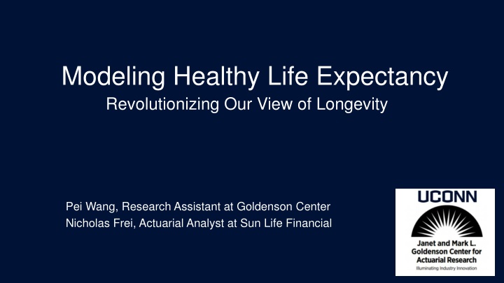 modeling healthy life expectancy revolutionizing n.w